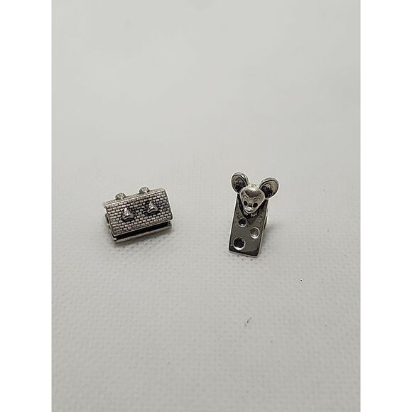 Pandora 9" Bracelet & Taras Dairy Frankenmuth Theme Charms - Picture 7 of 8